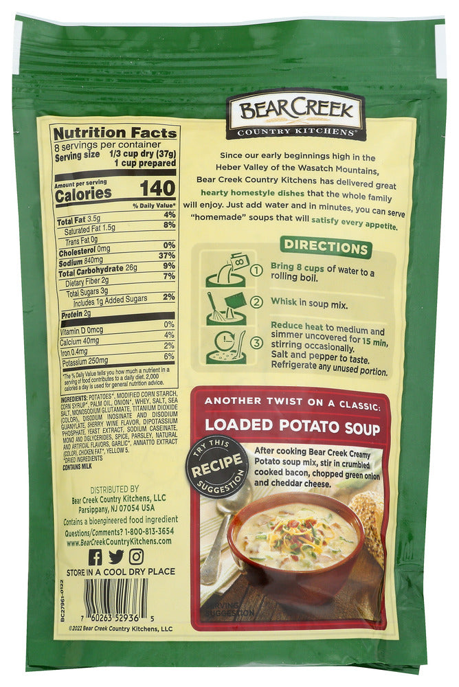 Bear Creek: Creamy Potato Soup Mix, 10.5 Oz