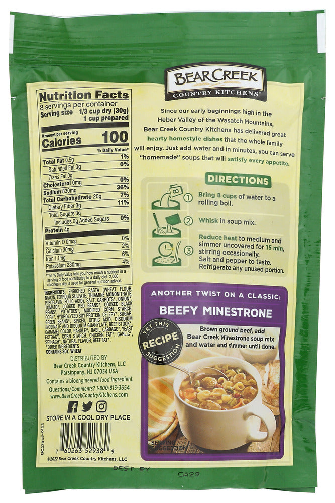 Bear Creek: Minestrone Soup Mix, 8.4 Oz