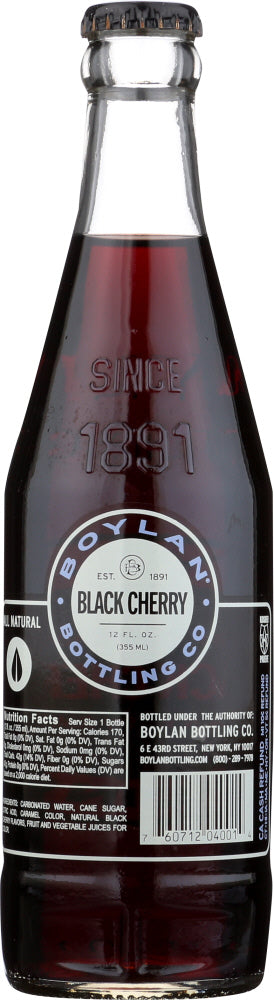 Boylan: Black Cherry Soda, 12 Fo