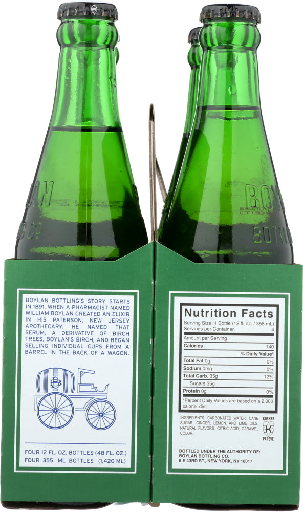 Boylan: Soda Ginger Ale 4Pk, 48 Fo