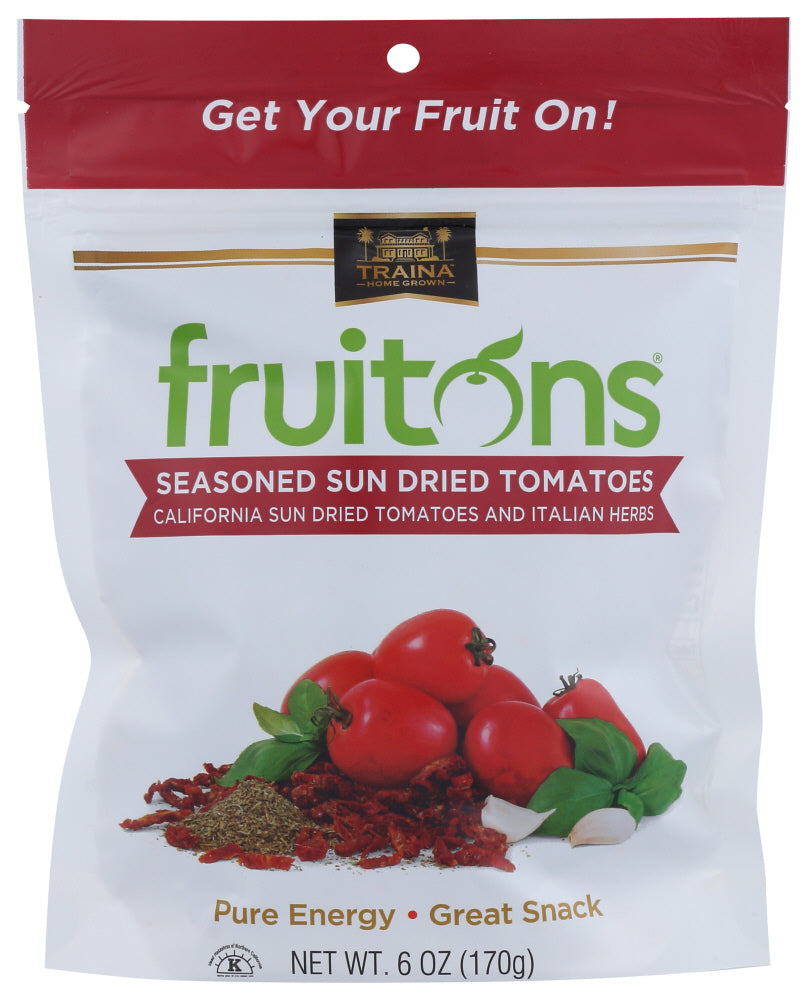 Traina: Fruitons Seasoned Sun Dried Tomatoes, 6 Oz