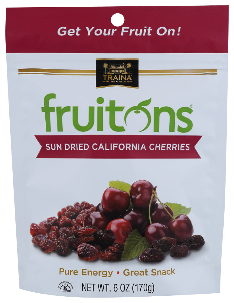 Traina: Fruitons Sun Dried California Cherries, 6 Oz