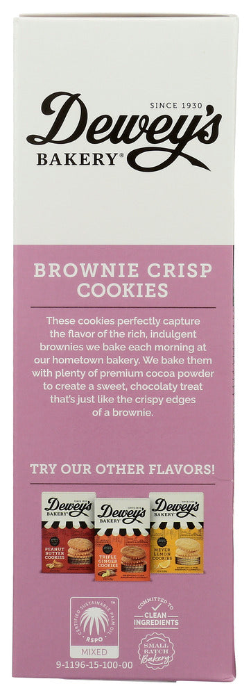 Deweys Bakery: Brownie Crisp Moravian Style Cookie Thins, 9 Oz