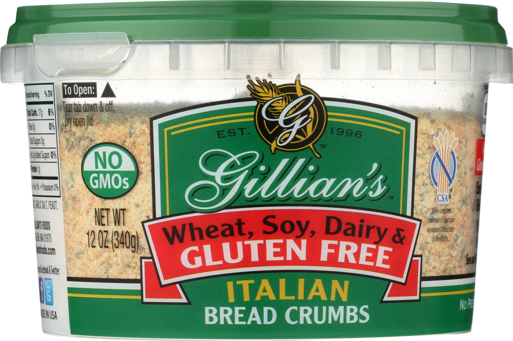 Gillians Foods: Breadcrumb Wfgf Ital, 12 Oz