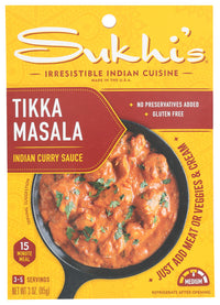 Sukhis: Tikka Masala Indian Curry Sauce, 3 Oz