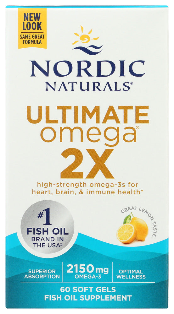 Nordic Naturals: Omega Ultimate 2X Lemon, 60 Sg