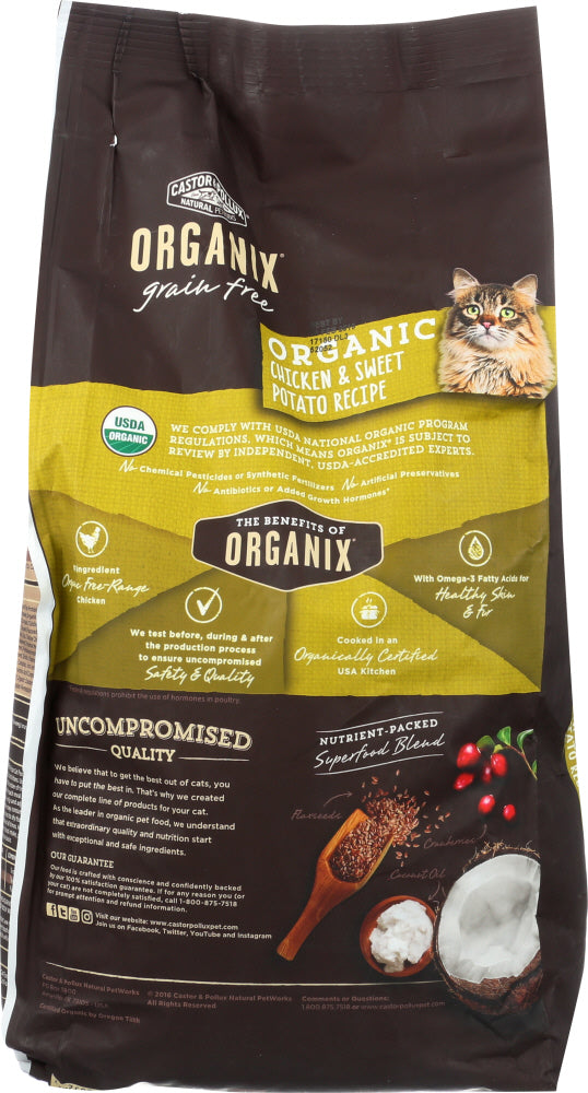 Castor & Pollux: Cat Food Dry Organic Grain Free Chicken Sweet Potato, 6 Lb