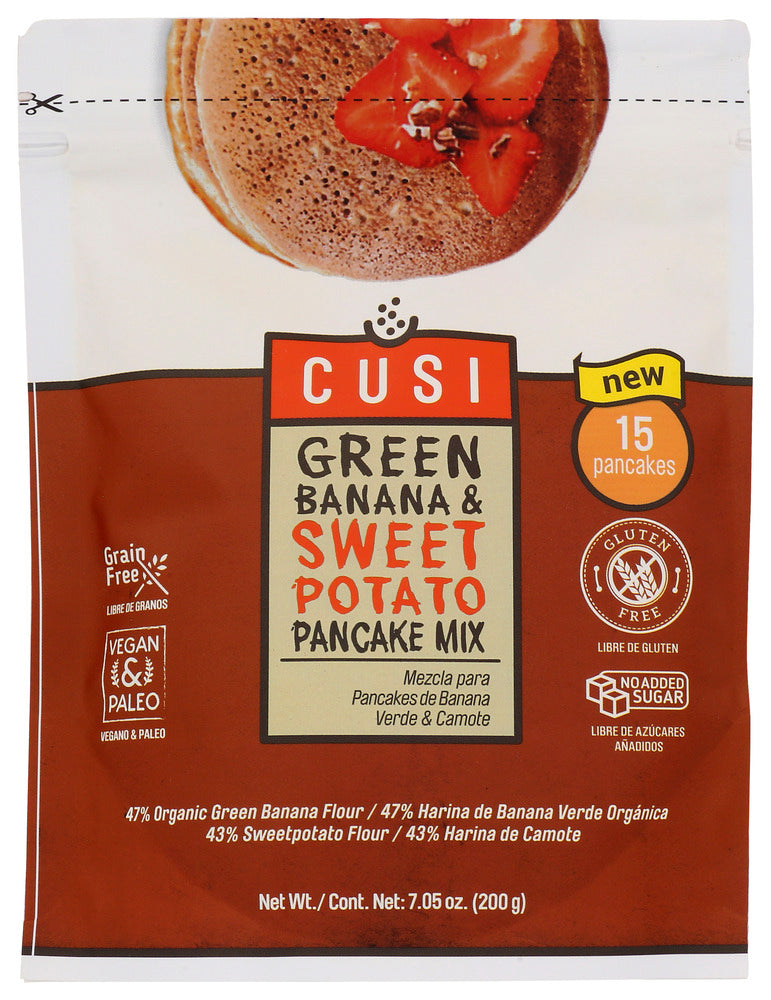 Cusi World: Green Banana Sweet Potato Pancake Mix, 7.05 Oz