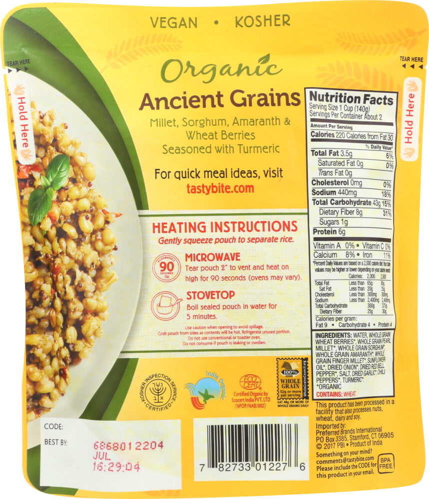 Tasty Bite: Ancient Grains Rice, 8.8 Oz