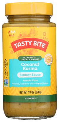 Tasty Bite: Coconut Korma Simmer Sauce, 13 Oz