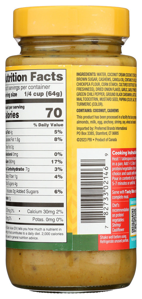 Tasty Bite: Coconut Korma Simmer Sauce, 13 Oz