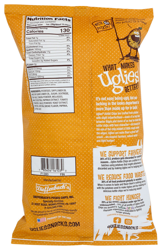 Uglies: Barbecue Potato Chips, 6 Oz