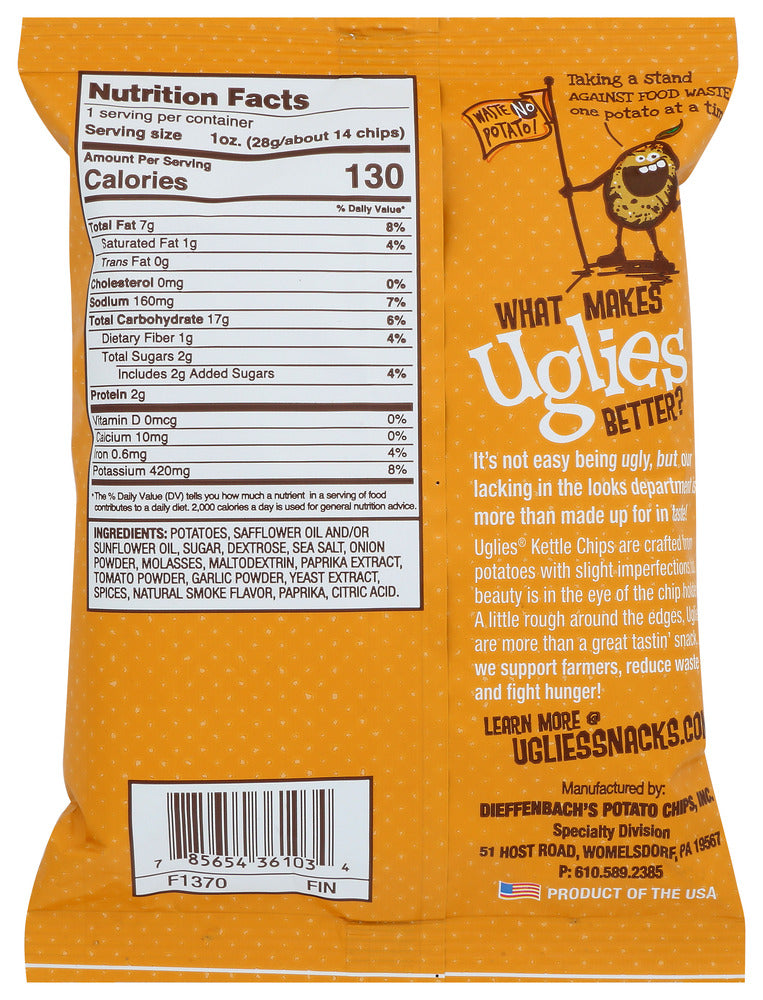 Uglies: Chips Bbq, 1 Oz