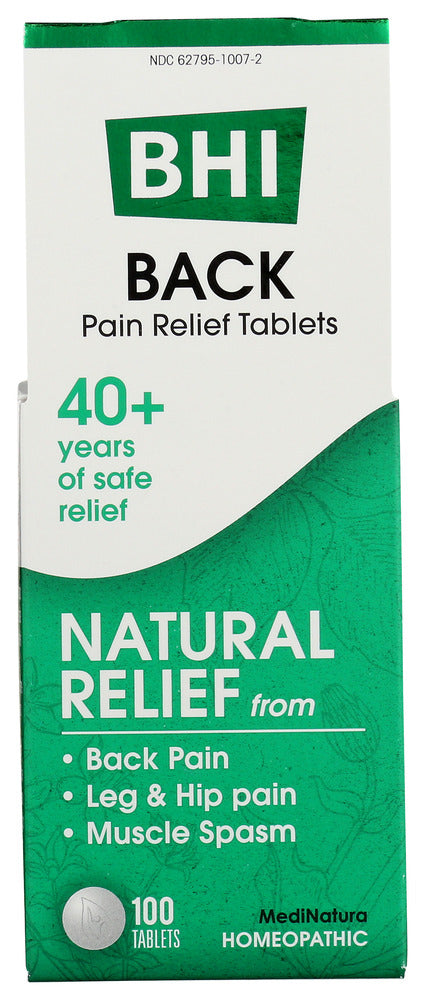 Bhi: Back Pain Relief, 100 Tb