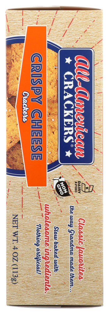 All American: Crispy Cheese Crackers, 4 Oz