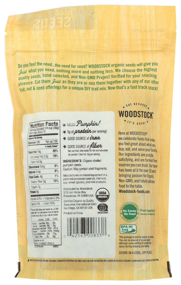 Woodstock: Seeds Pumpkin Org, 11 Oz