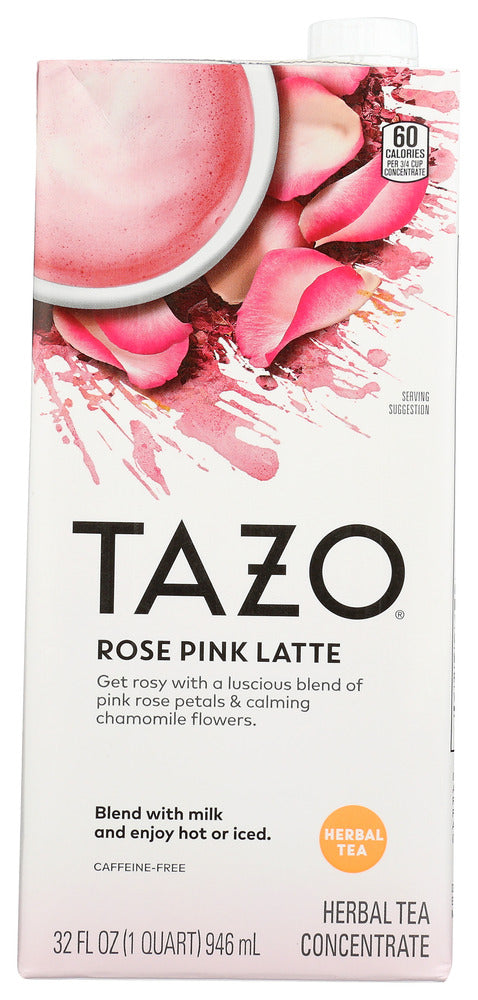 Tazo: Rose Pink Latte Herbal Tea, 32 Oz