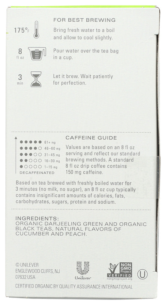 Tazo: Organic Peachy Green, 20 Bg