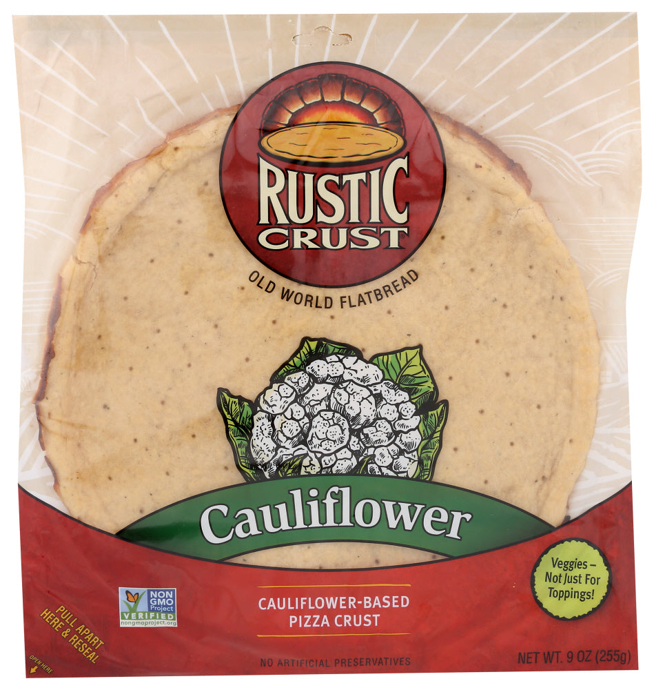 Rustic Crust: Pizza Crust Caulflwr 12In, 9 Oz