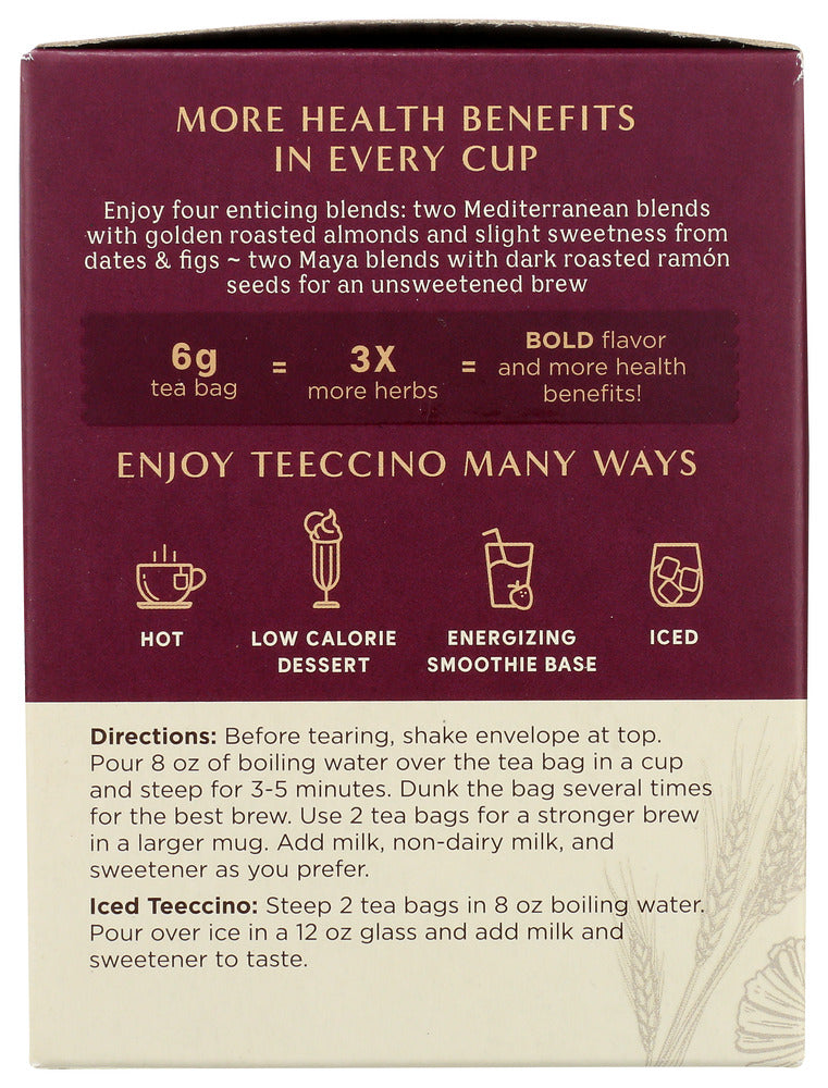 Teeccino: Roasted Herbal Tea Sampler, 12 Bg