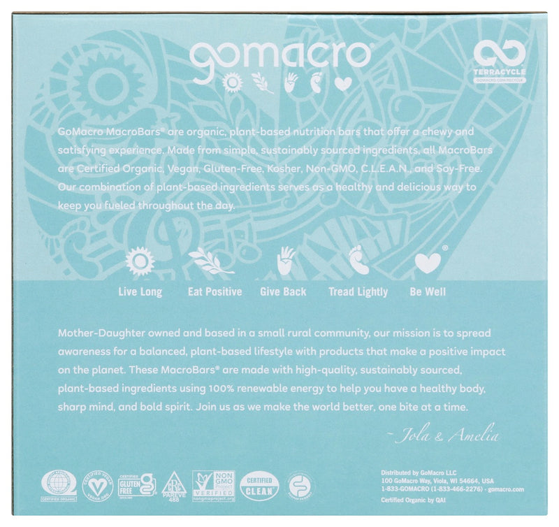 Gomacro: Bar Ccnt Almnd Btr Ch Chp, 9.2 Oz