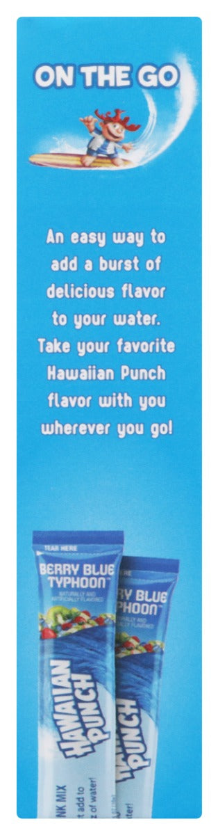 Hawaiian Punch: Berry Blue Typhoon On The Go 8 Drink Mix Packets, 0.95 Oz