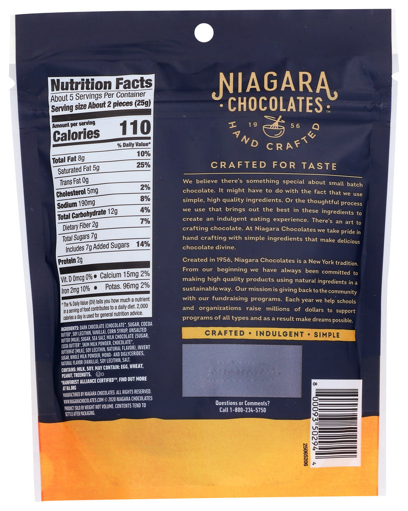 Niagara: 70% Dark Sea Salt Caramel Cups, 4.5 Oz