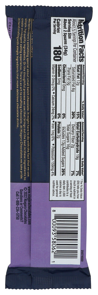 Niagara: Dark Chocolate Almond Butter Bars, 3 Oz