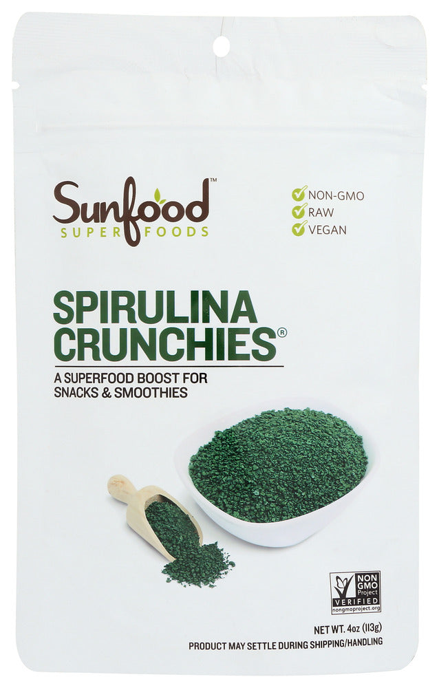 Sunfood Superfoods: Spirulina Crunchy, 4 Oz