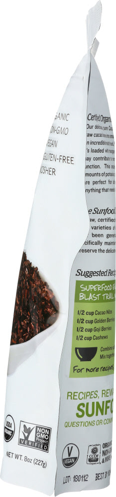 Sunfood Superfoods: Organic Cacao Nibs, 8 Oz