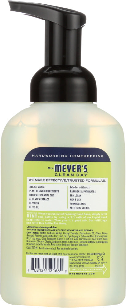 Mrs Meyers Clean Day: Soap Hand Foam Verbena, 10 Oz