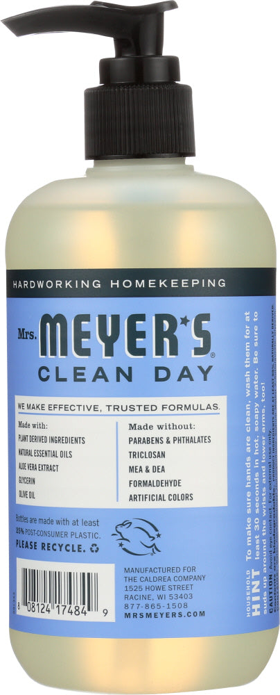 Mrs. Meyer's Clean Day: Liquid Hand Soap Bluebell Scent, 12.5 Oz