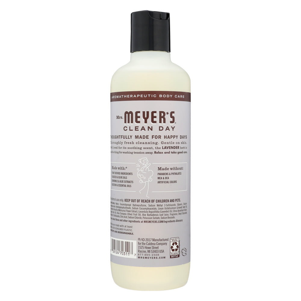 Mrs Meyers Clean Day: Wash Body Lavender, 16 Fo