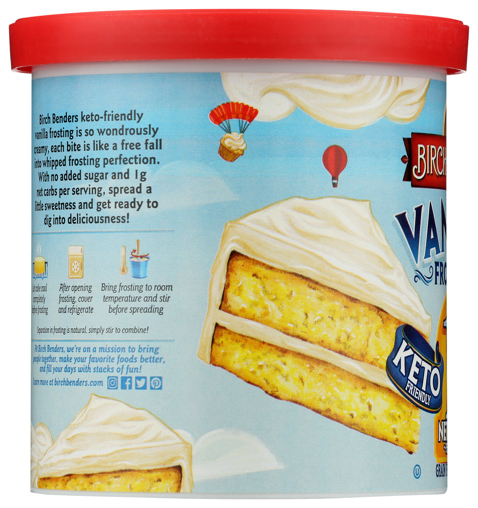 Birch Benders: Keto Vanilla Frosting, 10 Oz