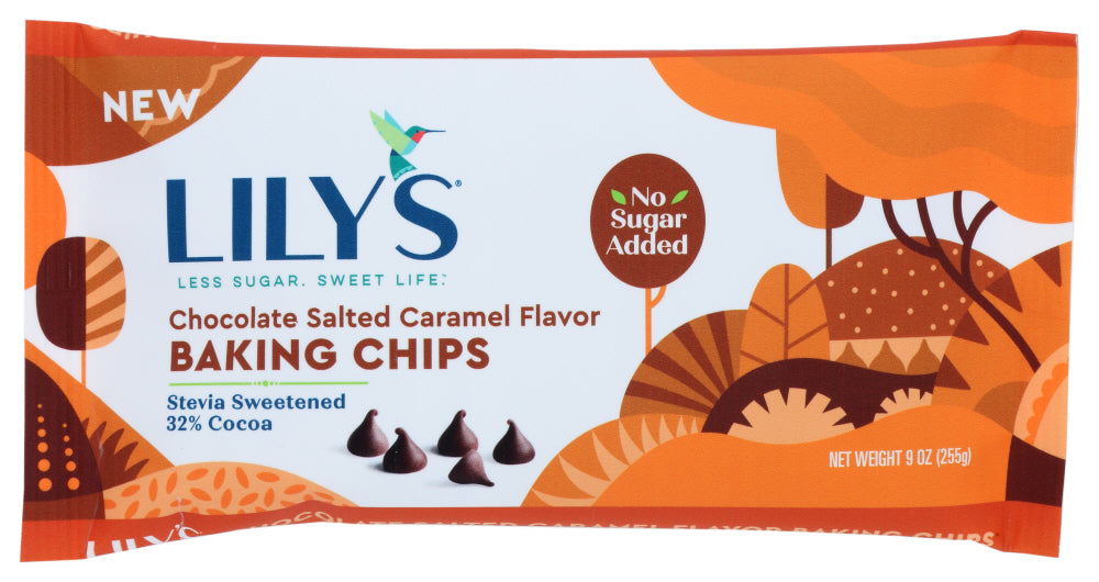 Lilys Sweets: Chips Baking Salted Caramel, 9 Oz