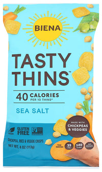 Biena: Crisps Tasty Thins Sea Sl, 4 Oz