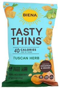 Biena: Crisps Tasty Thins Tus Hb, 4 Oz