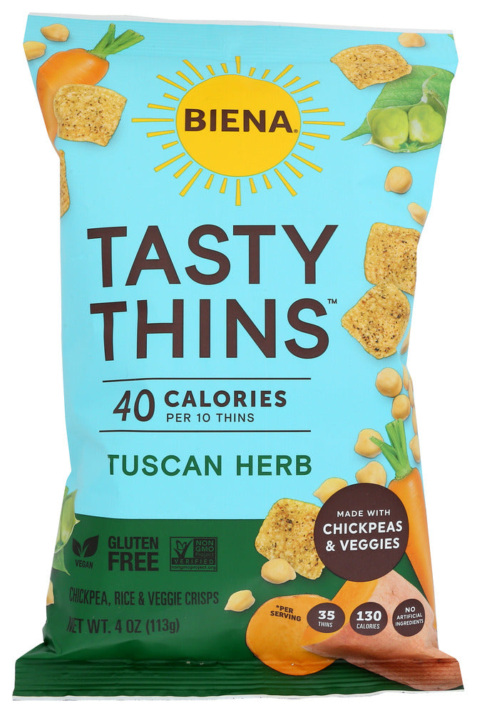 Biena: Crisps Tasty Thins Tus Hb, 4 Oz