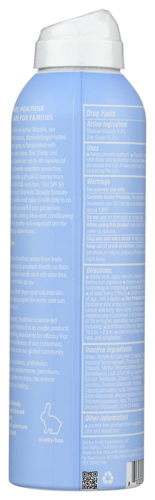 Think: Spray Spf50 Clr Zinc, 6 Fo