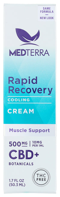 Medterra: Rapid Recovery Cbd Cooling Cream 250 Mg, 1.7 Oz