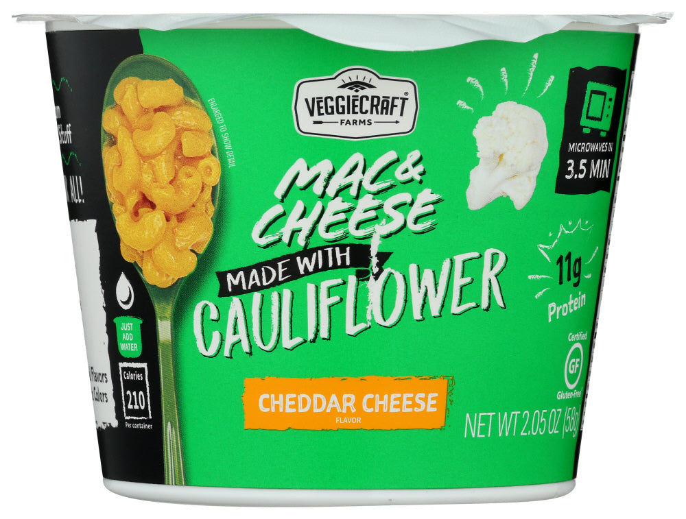 Veggiecraft Farms: Mac & Cheese Made With Cauliflower Cup, 2.05 Oz