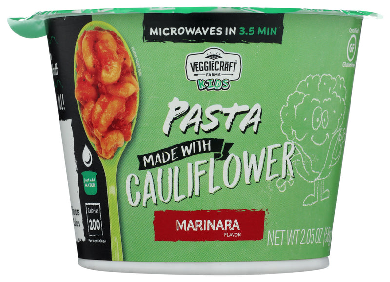 Veggiecraft Farms: Pasta Made With Cauliflower Marinara Cup, 2.05 Oz