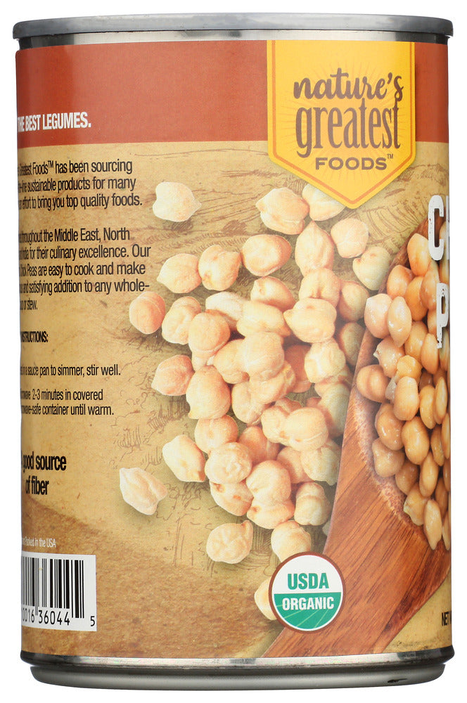 Natures Greatest Foods: Chick Peas, 15 Oz