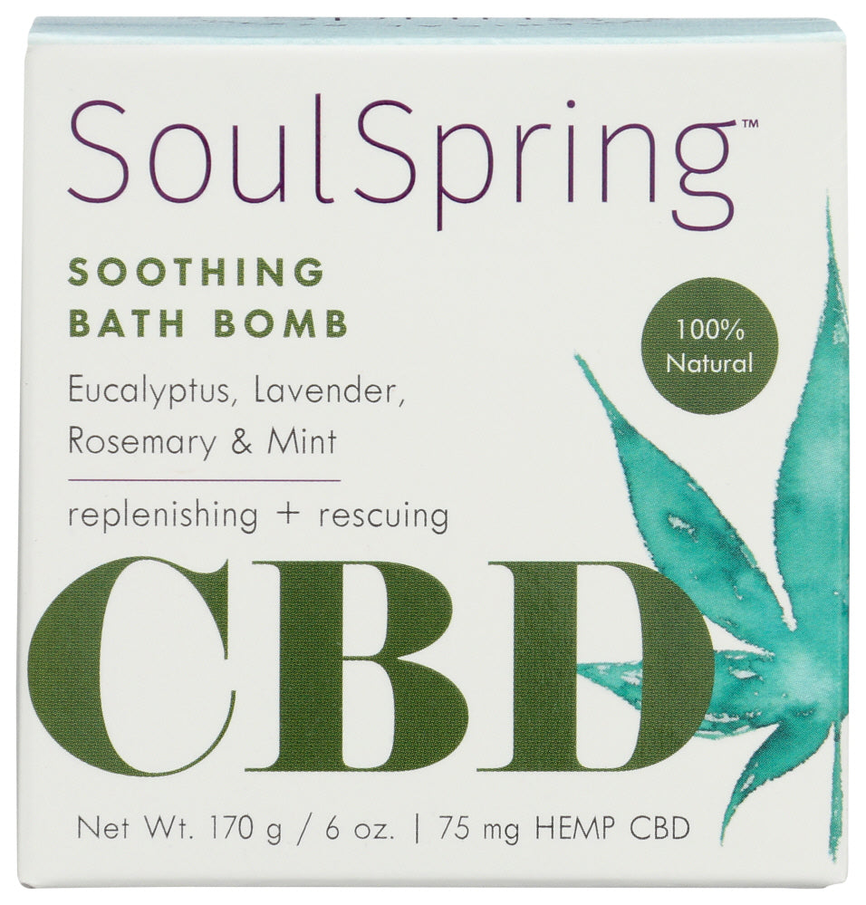 Soulspring: Bomb Bath Cbd 75Mg, 6 Oz