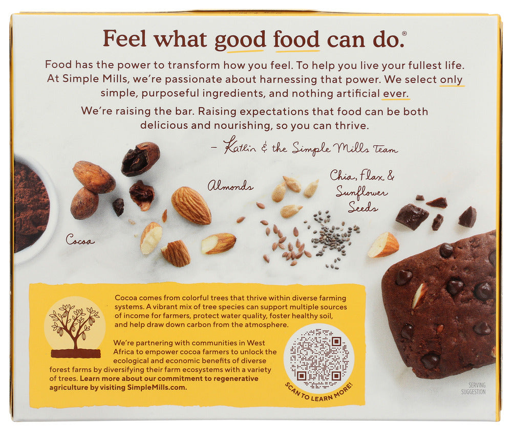 Simple Mills: Soft Baked Almond Flour Chocolate Brownie, 5.99 Oz