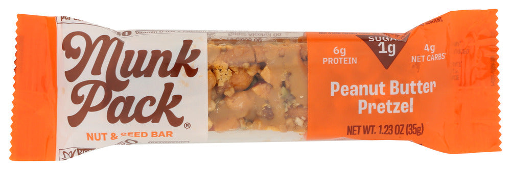 Munk Pack: Peanut Butter Pretzel Keto Bar, 1.23 Oz