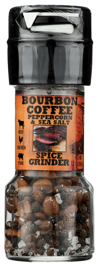 Don Pablo Organic Coffee: Bourbon Coffee Peppercorn Sea Salt Grinder, 1.3 Oz