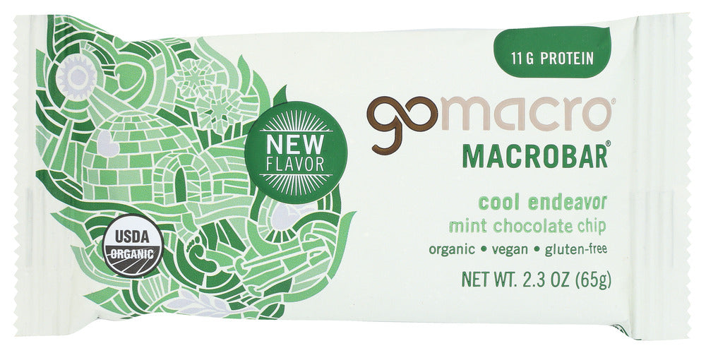 Gomacro: Mint Chocolate Chip Bar, 2.3 Oz