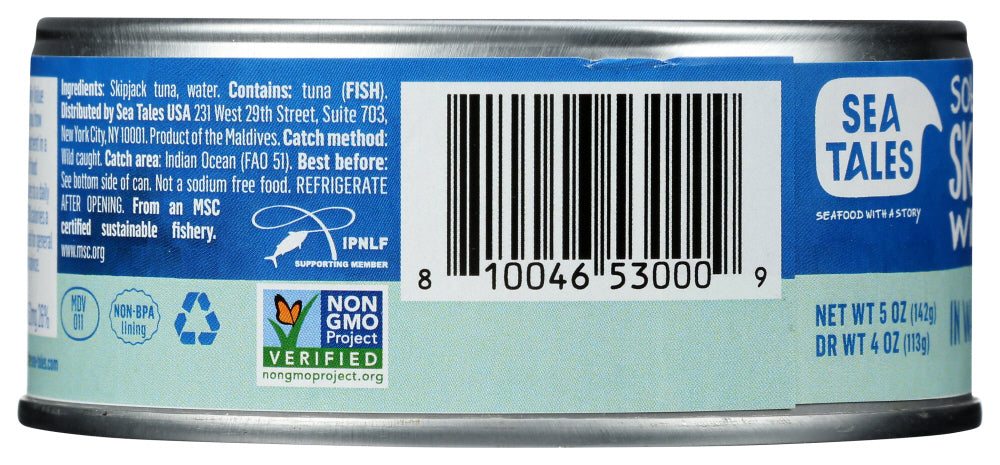 Sea Tales: Tuna Skpjck Msc Wtr  N Slt, 5 Oz