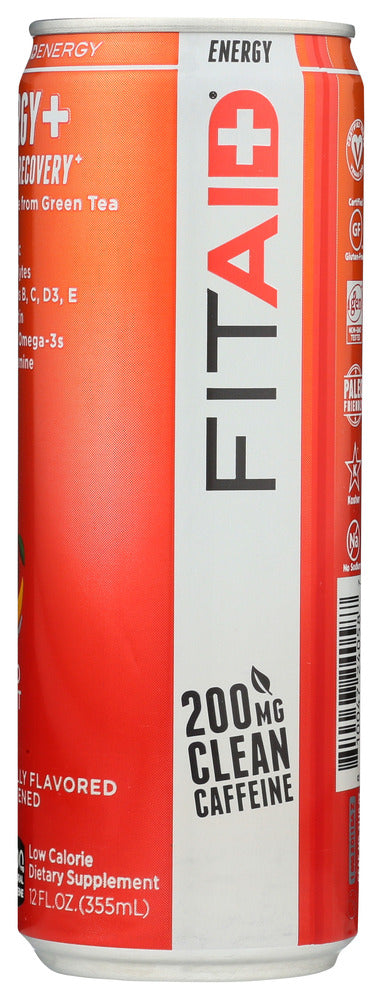 Lifeaid Beverage: Fitaid Energy Mango, 12 Fo